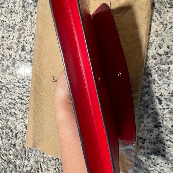 Louis Vuitton vintage clutch red épi - Picture 7 of 12